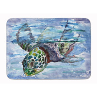 "Caroline's Treasures Loggerhead Turtle in a Dive Floor Mat, 19"" x 27"", Multicolor"