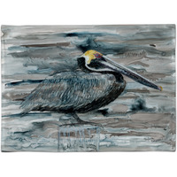 "Caroline's Treasures 8946PLMT Pelican In Grey Fabric Placemat, Multicolor"