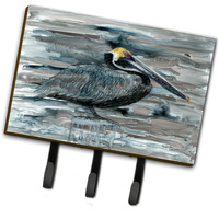 "Caroline's Treasures 8946TH68 Pelican in Grey Leash or Key Holder, Large, Multicolor"