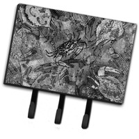 "Caroline's Treasures 8953TH68 Grey canvas Abstract Crabs Leash or Key Holder, Large, Multicolor"