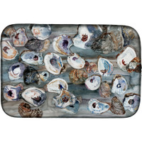 "Caroline's Treasures Bunch of Oysters Dish Drying Mat, 14 x 21, Multicolor"