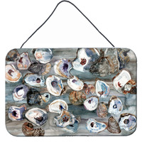 "Caroline's Treasures 8957DS812 Bunch of Oysters Wall or Door Hanging Prints, 8 x 12"", Multicolor"