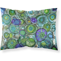"Caroline's Treasures Abstract in Blues and Greens Fabric Standard Pillowcase 8962PILLOWCASE, Multicolor"