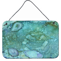 "Caroline's Treasures Abstract Crabs and Oysters Wall or Door Hanging Prints 8963DS812, 8""H x 12""W, Multicolor"