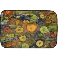 "Caroline's Treasures Abstract with Mother Earth Dish Drying Mat, 14"" x 21"", Multicolor"