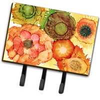 "Caroline's Treasures Abstract Flowers Blossoms Leash or Key Holder 8970TH68, Triple, Multicolor"