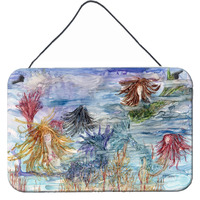 "Caroline's Treasures Abstract Mermaid Water Fantasy Wall or Door Hanging Prints 8975DS812, 8""H x 12""W, Multicolor"