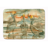 "Caroline's Treasures Pelicans on their perch Abstract Floor Mat, 19"" x 27"", Multicolor"