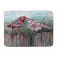 "Caroline's Treasures Red Bird Feeding Floor Mat, 19"" x 27"", Multicolor"