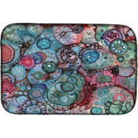 "Caroline's Treasures Abstract in Reds and Blues Dish Drying Mat, 14 x 21, Multicolor"