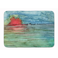 "Caroline's Treasures Abstract Sunset on the Water Floor Mat, 19"" x 27"", Multicolor"