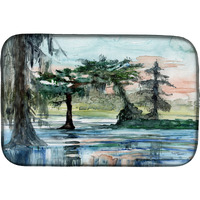 "Caroline's Treasures In The Swamp Dish Drying Mat, 14"" x 21"", Multicolor"