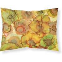 "Caroline's Treasures Abstract Flowers in Yellows and Oranges Fabric Standard Pillowcase 8986PILLOWCASE, Multicolor"