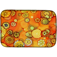 "Caroline's Treasures Abstract Flowers Dish Drying Mat, 14"" x 21"", Multicolor"
