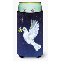 "Caroline's Treasures Peace Dove with The Olive Branch Tall Boy Koozie Hugger, Multicolor"