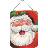 "Caroline's Treasures Jolly Santa Claus Wall or Door Hanging Prints AAH7262DS1216, 16HX12W, Multicolor"