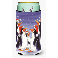 "Caroline's Treasures Holiday Penguins Tall Boy Koozie Hugger, Multicolor"