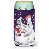 "Caroline's Treasures Holiday Polar Bears Tall Boy Koozie Hugger, Multicolor"