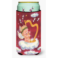 "Caroline's Treasures Angels with Harp Valentine's Tall Boy Koozie Hugger, Multicolor"