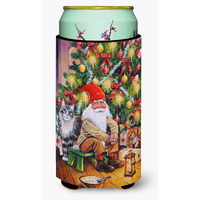 "Caroline's Treasures Christmas Gnome by The Tree Tall Boy Koozie Hugger, Multicolor"