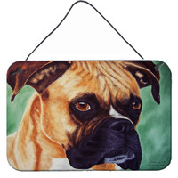 "Caroline's Treasures Boxer by Tanya and Craig Amberson Wall or Door Hanging Prints AMB1029DS812, 8""H x 12""W, Multicolor"