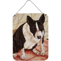 "Caroline's Treasures Bull Terrier English Bully Wall or Door Hanging Prints AMB1034DS1216, 16HX12W, Multicolor"