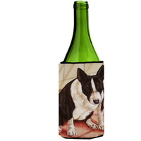 "Caroline's Treasures AMB1034LITERK Bull Terrier English Bully Wine Bottle Hugger cold-beverage-koozies, 750ml, Multicolor"
