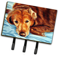 "Caroline's Treasures AMB1040TH68 Golden Retriever by Tanya and Craig Amberson Leash or Key Holder, Large, Multicolor"