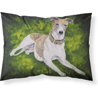 "Caroline's Treasures Isabella Greyhound Fabric Standard Pillowcase AMB1045PILLOWCASE, Multicolor"