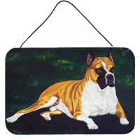 "Caroline's Treasures Dempsey Boxer Wall or Door Hanging Prints AMB1064DS812, 8""H x 12""W, Multicolor"