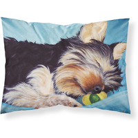 "Caroline's Treasures Naptime Yorkie Yorkshire Terrier Fabric Standard Pillowcase AMB1075PILLOWCASE, Multicolor"