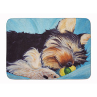 "Caroline's Treasures Naptime Yorkie Yorkshire Terrier Floor Mat, 19"" x 27"", Multicolor"