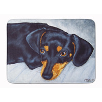 "Caroline's Treasures Black and Tan Doxie Dachshund Floor Mat, 19"" x 27"", Multicolor"