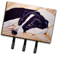 "Caroline's Treasures AMB1080TH68 Naptime border Collie Leash or Key Holder, Large, Multicolor"