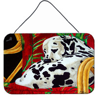 "Caroline's Treasures Sunday Nap Dalmatian Wall or Door Hanging Prints AMB1118DS812, 8""H x 12""W, Multicolor"