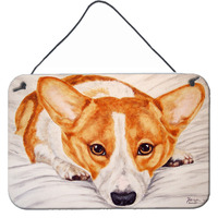 "Caroline's Treasures Fiona Corgi Wall or Door Hanging Prints AMB1133DS812, 8""H x 12""W, Multicolor"