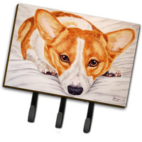 "Caroline's Treasures AMB1133TH68 Fiona Corgi Leash or Key Holder, Large, Multicolor"