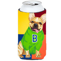 "Caroline's Treasures French Bulldog Go Team Tall Boy Koozie Hugger, Multicolor"