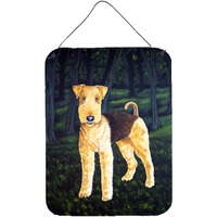 "Caroline's Treasures Delta Airedale Terrier Wall or Door Hanging Prints AMB1188DS1216, 16HX12W, Multicolor"