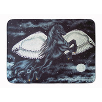 "Caroline's Treasures Black Flying Horse Floor Mat, 19"" x 27"", Multicolor"