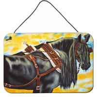 "Caroline's Treasures Day's End Horse Wall or Door Hanging Prints AMB1238DS812, 8""H x 12""W, Multicolor"