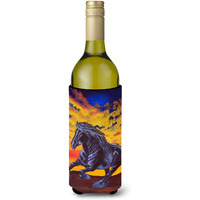 "Caroline's Treasures Desert Wind Horse Wine Bottle Koozie Hugger, 750ml, Multicolor"