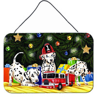 "Caroline's Treasures Christmas Favorite Gift Dalmatian Wall or Door Hanging Prints AMB1316DS812, 8""H x 12""W, Multicolor"
