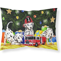 "Caroline's Treasures Christmas Favorite Gift Dalmatian Fabric Standard Pillowcase AMB1316PILLOWCASE, Multicolor"
