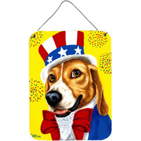 "Caroline's Treasures Unble Sam's USA Beagle Wall or Door Hanging Prints AMB1337DS1216, 16HX12W, Multicolor"