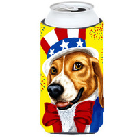 "Caroline's Treasures Unble Sam's USA Beagle Tall Boy Koozie Hugger, Multicolor"