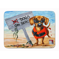 "Caroline's Treasures Dog Beach Dachshund Floor Mat, 19"" x 27"", Multicolor"