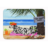 "Caroline's Treasures Hot Spot Cove Beach Dalmatian Floor Mat, 19"" x 27"", Multicolor"