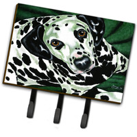 "Caroline's Treasures AMB1359TH68 Emerald Beauty Dalmatian Leash or Key Holder, Large, Multicolor"