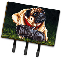 "Caroline's Treasures AMB1382TH68 Cluster Buster The Pug Leash or Key Holder, Large, Multicolor"